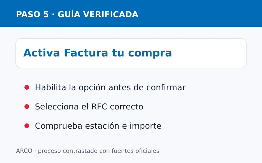 gasolinera arco facturacion en linea Activar Factura tu compra en App SUMA