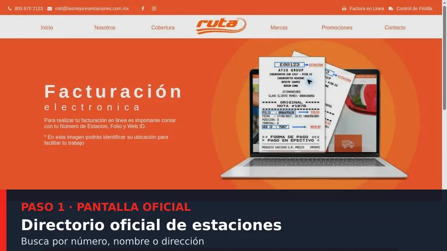 facturacion flash gasolineras Confirmar marca y estación para facturación Flash Gasolineras