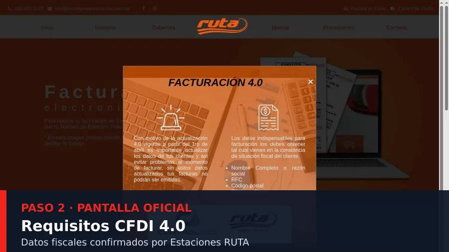 directorio oficial Flash Gasolineras Abrir el directorio oficial de Flash Gasolineras facturación