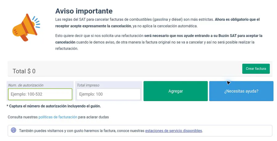 galmo gas facturacion galmo gas facturacion: autorización y total