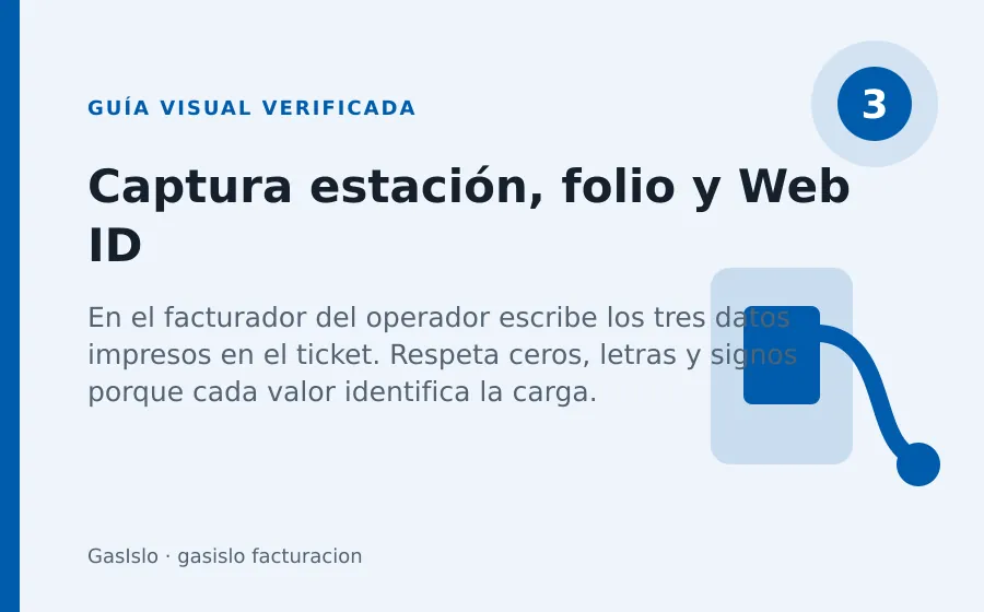 gasislo com mx: selección de estación gasislo facturacion: Captura estación, folio y Web ID