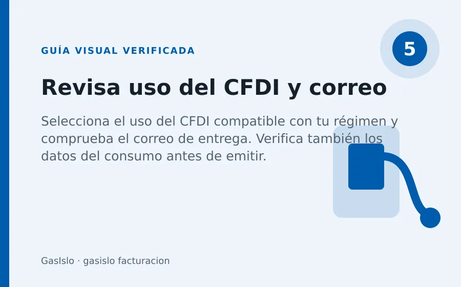 facturacion gas islo: alta del cliente gasislo facturacion: Revisa uso del CFDI y correo