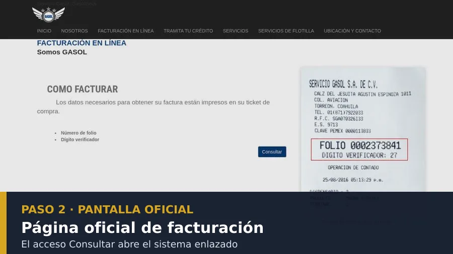 servicio gasol facturacion Abrir la página de Servicio Gasol facturación