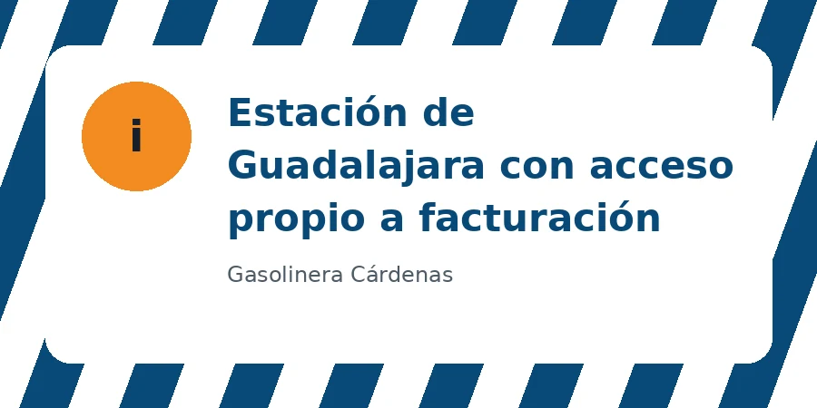 Estación y portal de Gasolinera Cárdenas Gasolinera Cárdenas en Guadalajara