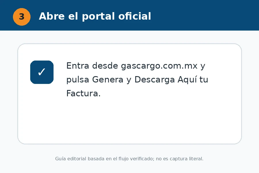 Abre el portal desde GasCargo Portal oficial de Gasolinera Cárdenas