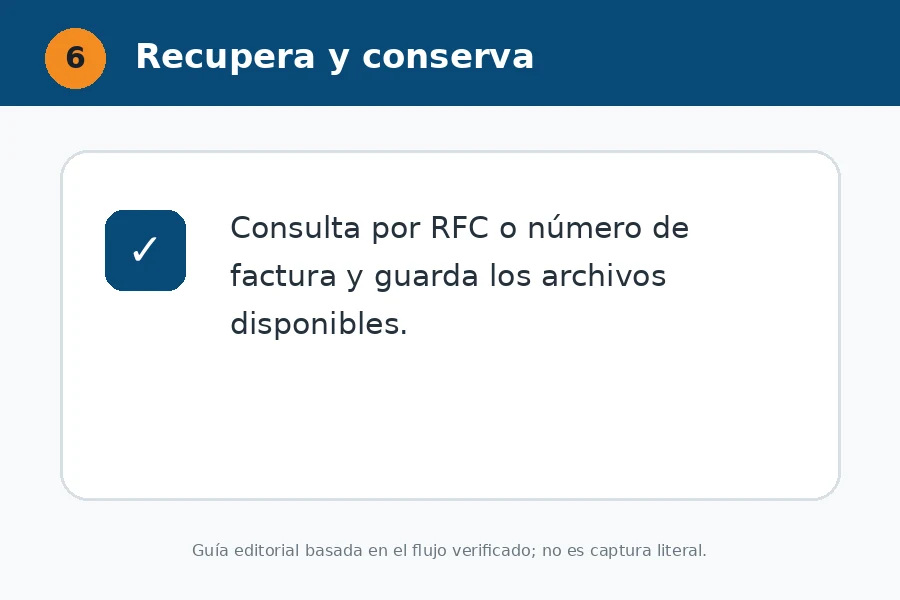 Busca por RFC o número de factura Descargar factura de Gasolinera Cárdenas