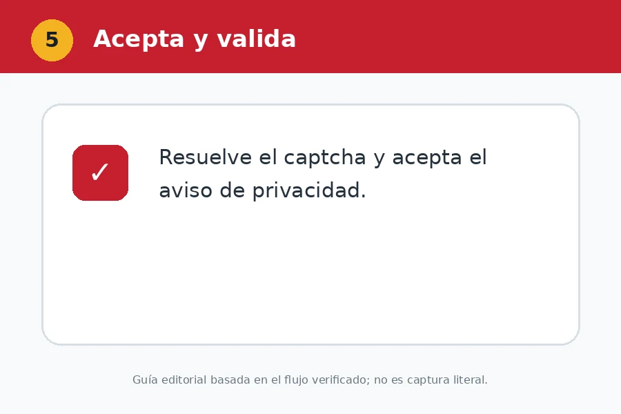 Valida antes de facturar Captcha y aviso de privacidad QualliGas