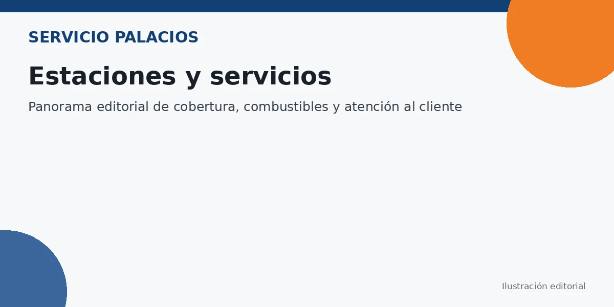 Estaciones y servicios Panorama de estaciones y servicios de Servicio Palacios