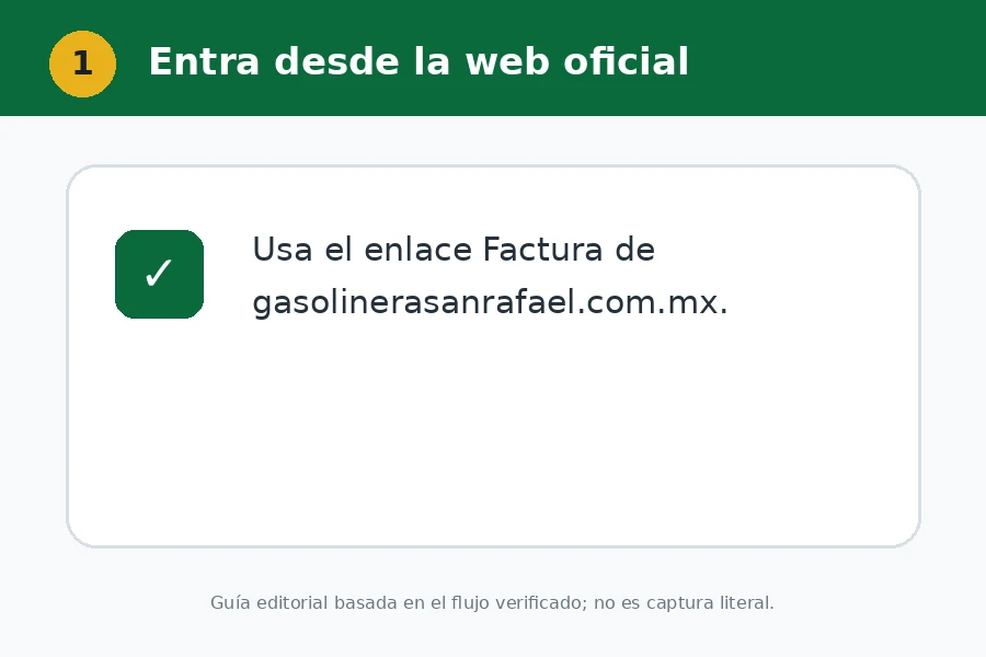 Entra desde la web oficial Web oficial de Gasolinera San Rafael