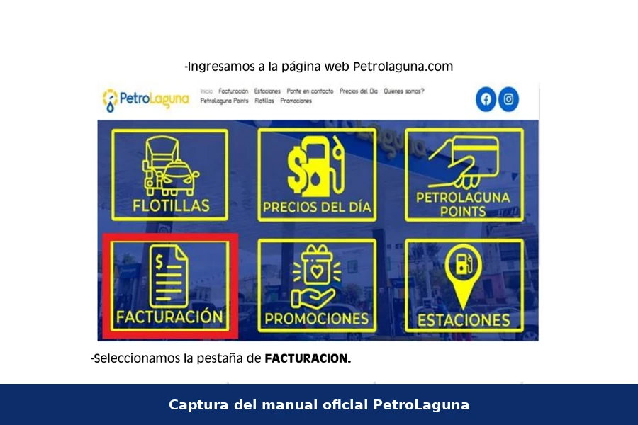PetroLaguna facturación oficial Página oficial de facturación de PetroLaguna