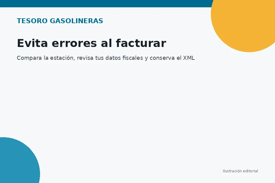 Servicio y prevención de errores Consejos para facturar correctamente en Tesoro Gasolineras