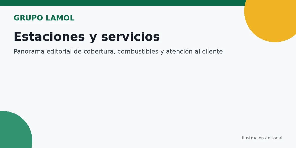 Estaciones y servicios Panorama de estaciones y servicios de Grupo Lamol