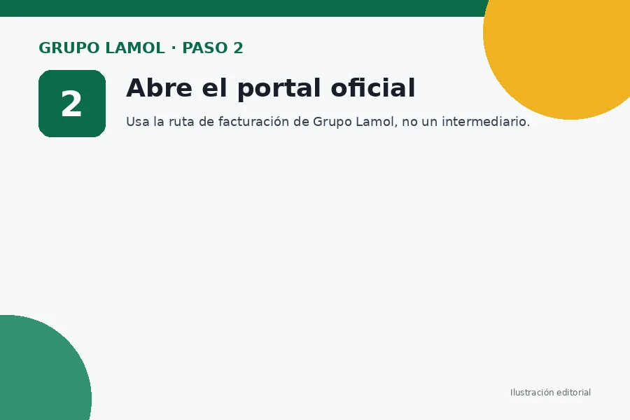 grupo lamol facturacion en linea Paso 2 de facturación de Grupo Lamol: abre el portal oficial