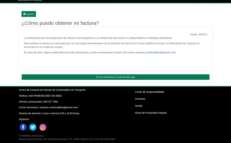 pemex gasolinera facturacion; donde facturar gasolina pemex Servicio de facturación de Pemex