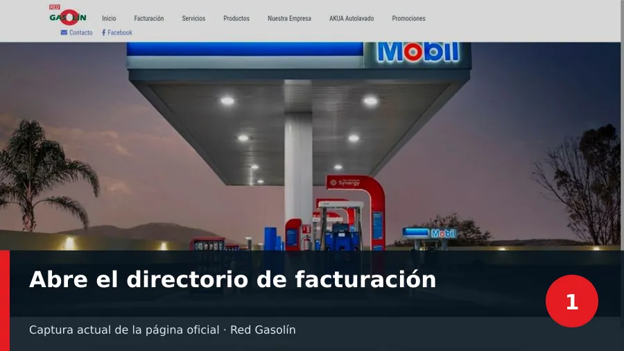 redgasolin facturacion: directorio por estación red gasolin facturacion: Abre el directorio de facturación