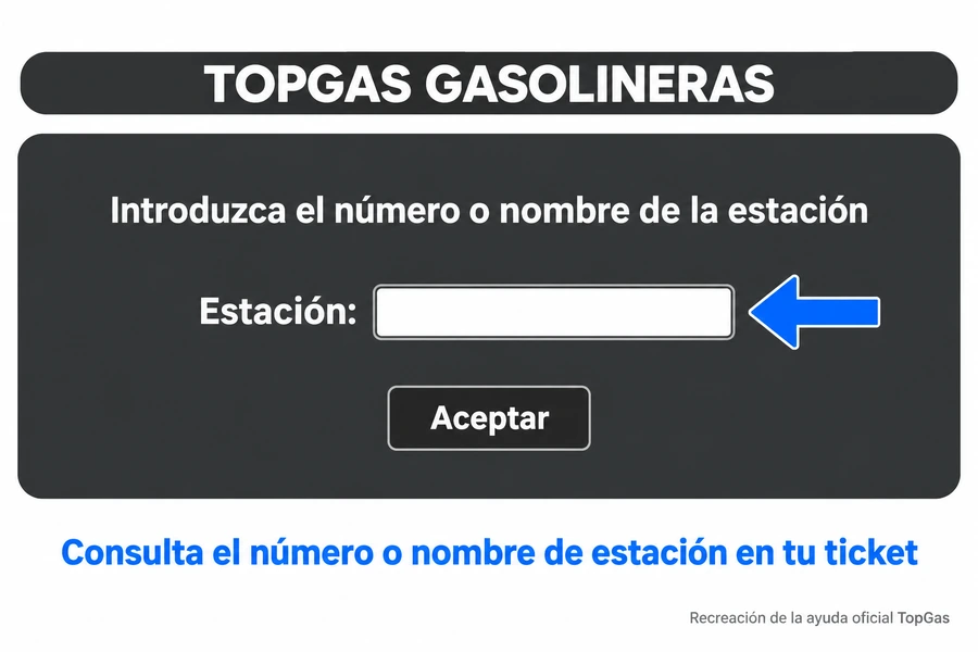 topgas facturacion estacion TopGas facturación: campo Estación y ticket en el portal