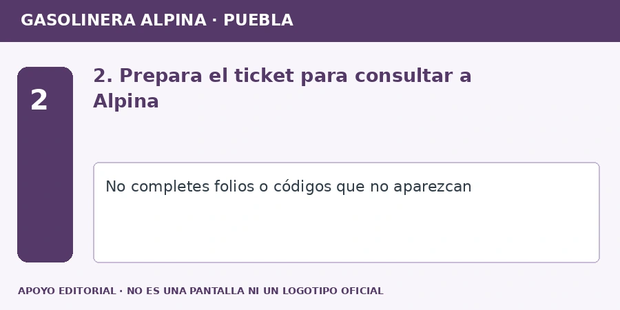 2. Prepara el ticket para consultar a Alpina Apoyo editorial: 2. Prepara el ticket para consultar a Alpina