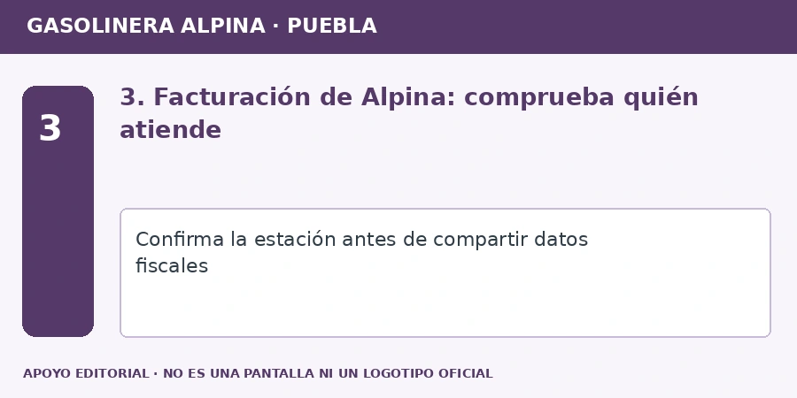 facturacion gasolinera alpina Apoyo editorial: 3. Facturación de Alpina: comprueba quién atiende