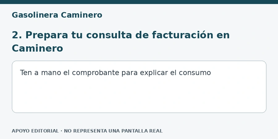 2. Prepara tu consulta de facturación en Caminero Apoyo editorial: 2. Prepara tu consulta de facturación en Caminero