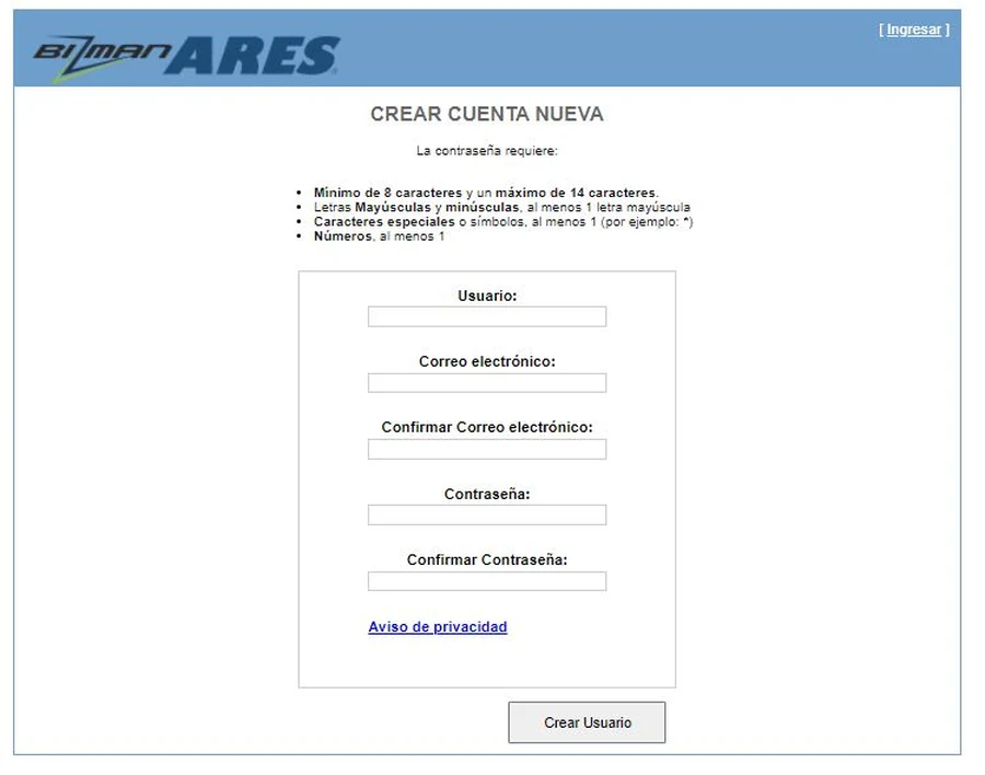 irkon gasolinera facturacion Registro de usuario en el manual oficial de Monsal
