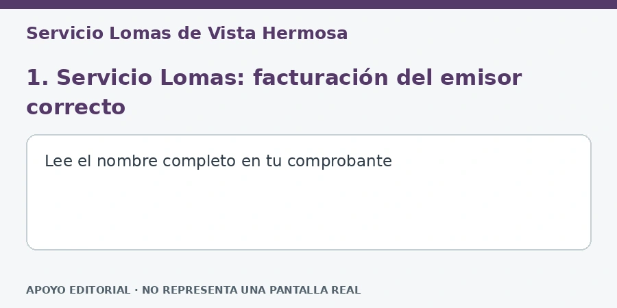 gasolinera lomas facturacion Apoyo editorial: 1. Servicio Lomas: facturación del emisor correcto