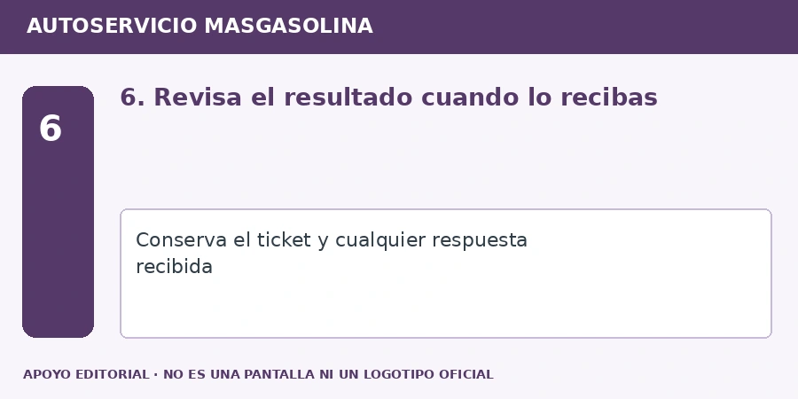 6. Revisa el resultado cuando lo recibas Apoyo editorial: 6. Revisa el resultado cuando lo recibas