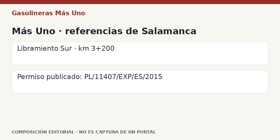 Más Uno · referencias de Salamanca Composición editorial: Más Uno · referencias de Salamanca