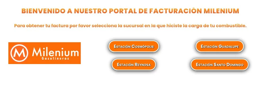 Selector real de cuatro estaciones Milenium milenium gasolineras facturacion: selector oficial de sucursales