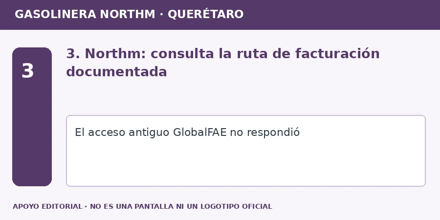 facturacion gasolinera northm Apoyo editorial: 3. Northm: consulta la ruta de facturación documentada
