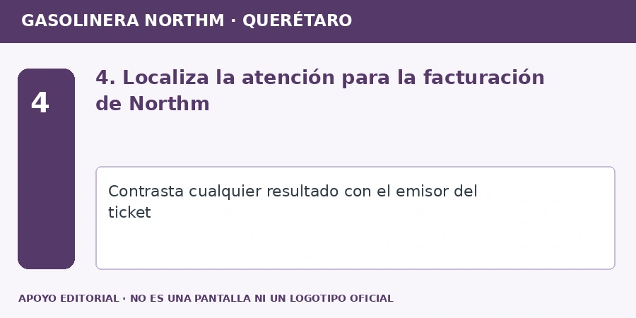 4. Localiza la atención para la facturación de Northm Apoyo editorial: 4. Localiza la atención para la facturación de Northm