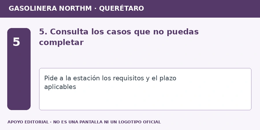 5. Consulta los casos que no puedas completar Apoyo editorial: 5. Consulta los casos que no puedas completar