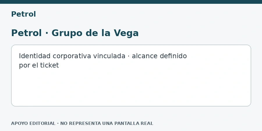 Petrol · Grupo de la Vega Apoyo editorial: Petrol · Grupo de la Vega
